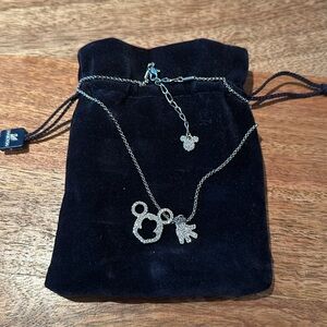 BRAND NEW Swarovski Disney Mickey Mouse Pave Pendant